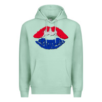 Seafoam cambodian flag lips Premium Hoodie - AdoDesignShop
