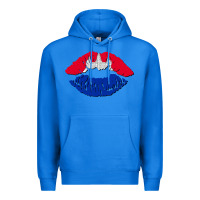 True Royal cambodian flag lips Premium Hoodie - AdoDesignShop