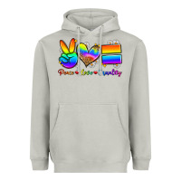 Moon Dust peace love equality Heavyweight Hoodie - Zillion Design Studio