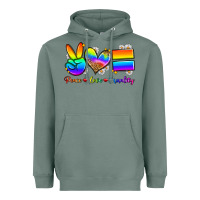 Sage peace love equality Heavyweight Hoodie - Zillion Design Studio