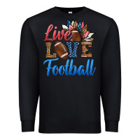 Black live love american football Premium Sweatshirt - HRA Design Shop