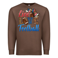 Chestnut live love american football Premium Sweatshirt - HRA Design Shop