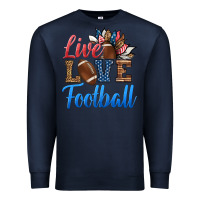 Navy live love american football Premium Sweatshirt - HRA Design Shop
