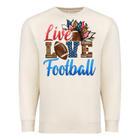 Sandshell live love american football Premium Sweatshirt - HRA Design Shop