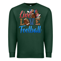 Sports Green live love american football Premium Sweatshirt - HRA Design Shop