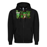 Black t  rex coffee cups Zipper Hoodie - texasbilliewilder