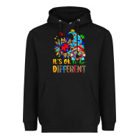 Black it's ok to be different autism gnome Heavyweight Hoodie - Zillion Design Studio