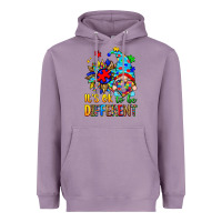 Lavender it's ok to be different autism gnome Heavyweight Hoodie - Zillion Design Studio