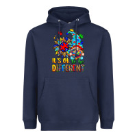 Navy it's ok to be different autism gnome Heavyweight Hoodie - Zillion Design Studio