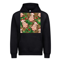 Black Christmas tree cakes Urban Hoodie - NancyCooperArtShop
