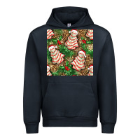 Navy Christmas tree cakes Urban Hoodie - NancyCooperArtShop