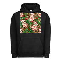 Pigment Black Christmas tree cakes Urban Hoodie - NancyCooperArtShop