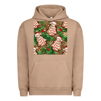 Pigment Burro Christmas tree cakes Urban Hoodie - NancyCooperArtShop
