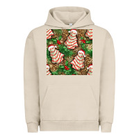 Pigment French Oak Christmas tree cakes Urban Hoodie - NancyCooperArtShop