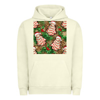 Pigment Pistachio Christmas tree cakes Urban Hoodie - NancyCooperArtShop