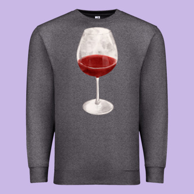 Wine Glass Fa Element Premium Sweatshirt Designed By Fadigitalartstudio