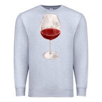 Heather Grey wine glass fa element Premium Sweatshirt - FaDigitalArtStudio