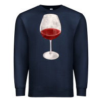 Navy wine glass fa element Premium Sweatshirt - FaDigitalArtStudio