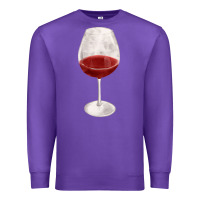 Purple wine glass fa element Premium Sweatshirt - FaDigitalArtStudio