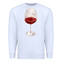 White wine glass fa element Premium Sweatshirt - FaDigitalArtStudio