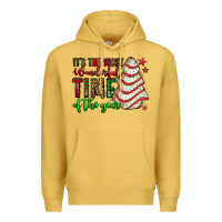 Antique Gold it's the most wonderful time of the year christmas tree cake Premium Hoodie - Jasminsmagicworld