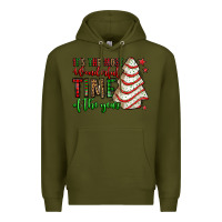 Army Green it's the most wonderful time of the year christmas tree cake Premium Hoodie - Jasminsmagicworld