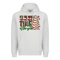 Dove Grey it's the most wonderful time of the year christmas tree cake Premium Hoodie - Jasminsmagicworld