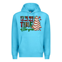 Ocean Blue it's the most wonderful time of the year christmas tree cake Premium Hoodie - Jasminsmagicworld