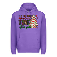 Purple it's the most wonderful time of the year christmas tree cake Premium Hoodie - Jasminsmagicworld