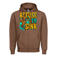 Chestnut refuse to sink western Zipper Hoodie - texasbilliewilder
