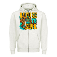 Oatmeal Heather refuse to sink western Zipper Hoodie - texasbilliewilder