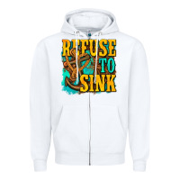 White refuse to sink western Zipper Hoodie - texasbilliewilder