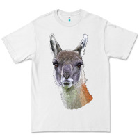 White Guanaco Llama Head Premium Tee - LillyAllenDesigns