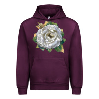 Mauve Wine pillow fight rose Urban Hoodie - LillyAllenDesigns