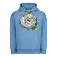 Pigment Pebble Blue pillow fight rose Urban Hoodie - LillyAllenDesigns
