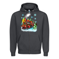 Smoke christmas polar express Zipper Hoodie - Zillion Design Studio