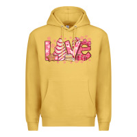 Antique Gold love pink christmas tree cake Premium Hoodie - Jasminsmagicworld