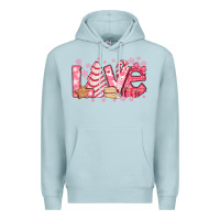 Blue Mist love pink christmas tree cake Premium Hoodie - Jasminsmagicworld