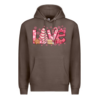 Coffee love pink christmas tree cake Premium Hoodie - Jasminsmagicworld