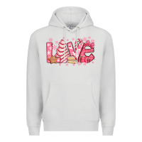 Dove Grey love pink christmas tree cake Premium Hoodie - Jasminsmagicworld