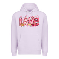 Lilac love pink christmas tree cake Premium Hoodie - Jasminsmagicworld