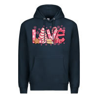 Navy love pink christmas tree cake Premium Hoodie - Jasminsmagicworld