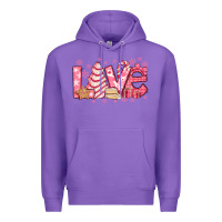 Purple love pink christmas tree cake Premium Hoodie - Jasminsmagicworld