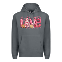Rock love pink christmas tree cake Premium Hoodie - Jasminsmagicworld