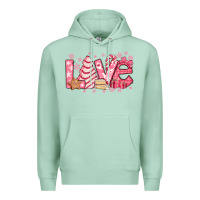 Seafoam love pink christmas tree cake Premium Hoodie - Jasminsmagicworld