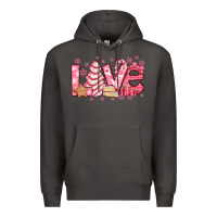 Smoke love pink christmas tree cake Premium Hoodie - Jasminsmagicworld
