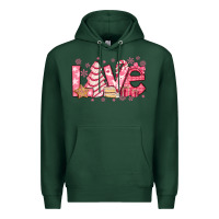 Sports Green love pink christmas tree cake Premium Hoodie - Jasminsmagicworld
