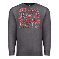 Charcoal Heather stealin hearts and makin farts Premium Sweatshirt - RacoonDesign