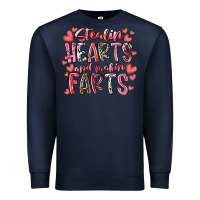 Navy stealin hearts and makin farts Premium Sweatshirt - RacoonDesign