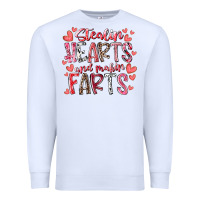 White stealin hearts and makin farts Premium Sweatshirt - RacoonDesign